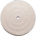 Century Drill & Tool Century Drill Muslin Polishing Wheel 6" Dia. Cotton 79140